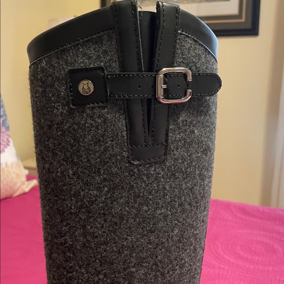 Ted&Muffy Black and Gray Wool Boots - Picture 2 of 8